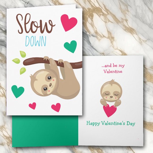 Carte de Saint-Valentin pour enfants joli