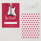 Carte de Saint-Valentin pour enfants Rock, 100pk (Devant / Derrière)