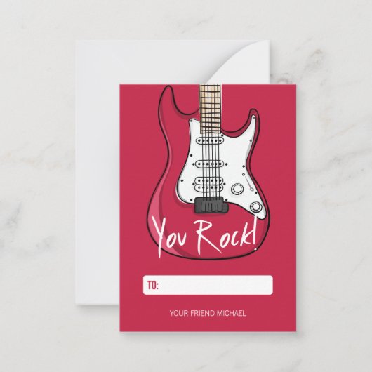 Carte de Saint-Valentin pour enfants Rock, 100pk (Devant)