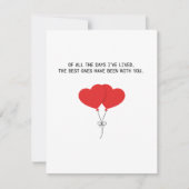 Carte de Saint-Valentin pour femme mari romantique (Devant)