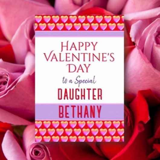 Carte de Saint-Valentin pour fille joyeuse