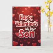 Carte de Saint-Valentin pour fils heureux (Fleur jaune)