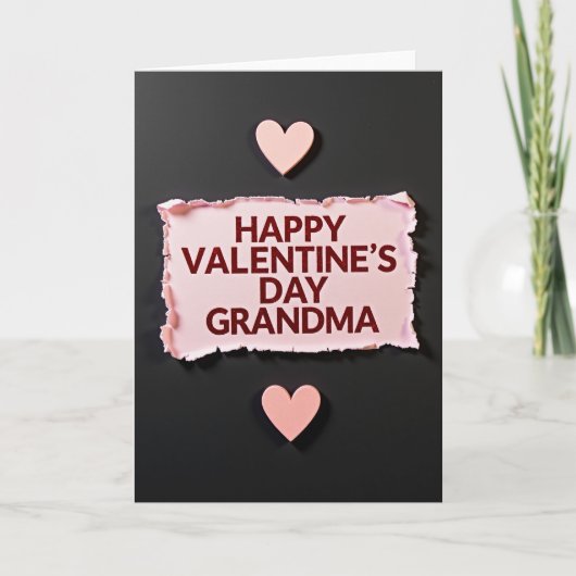 Carte de Saint-Valentin pour grand-mère (Devant)