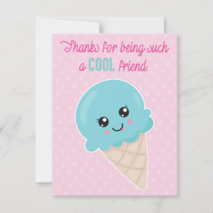 Carte de Saint-Valentin pour la classe de glace