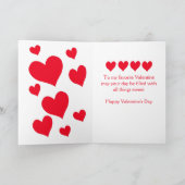 Carte de Saint-Valentin pour la petite-fille (Intérieur)