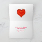 Carte de Saint-Valentin pour le cousin et sa (Intérieur)