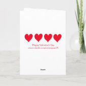 Carte de Saint-Valentin pour le fils (Dos)