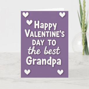 Carte de Saint-Valentin pour le meilleur grand-pèr
