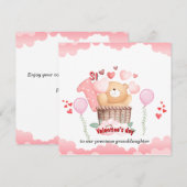 Carte de Saint-Valentin pour le premier bébé (Devant / Derrière)