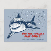 Carte de Saint Valentin pour les enfants de requin (Devant)