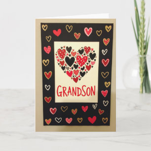 Carte de Saint-Valentin pour Petit-Fils