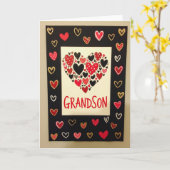 Carte de Saint-Valentin pour Petit-Fils (Fleur jaune)