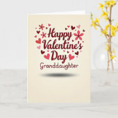 Carte de Saint-Valentin pour petite-fille (Fleur jaune)