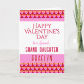 Carte de Saint-Valentin pour petite-fille joyeuse (Devant)