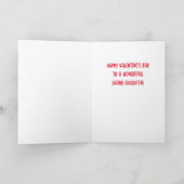 Carte de Saint-Valentin pour petite-fille joyeuse (Intérieur)