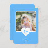 Carte de Saint-Valentin pour photo de classe avec (Devant / Derrière)