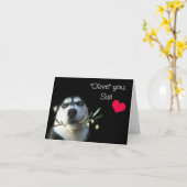 Carte de Saint-Valentin pour sœur (Fleur jaune)