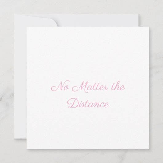 Carte de Saint-Valentin pour une relation à distan (Devant)