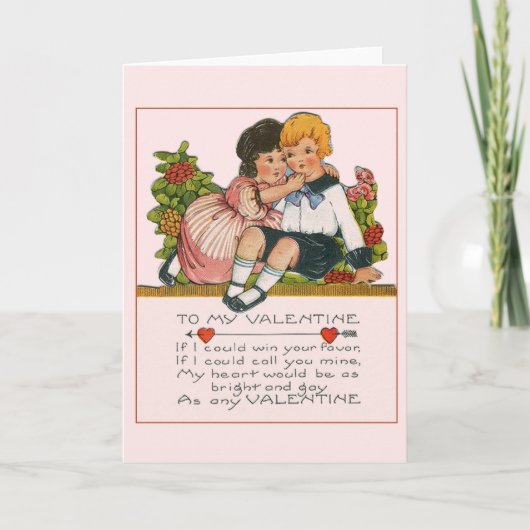 Carte de Saint Valentin Romance Victorian (Devant)
