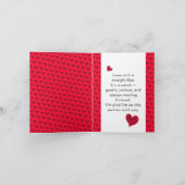 Carte de Saint-Valentin romantique (Intérieur)