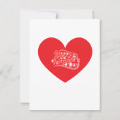 Carte de Saint-Valentin romantique (Devant)