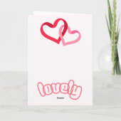 Carte de Saint-Valentin romantique - Couple de cha (Dos)