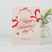 Carte de Saint-Valentin romantique – Design Élégan (Debout devant)
