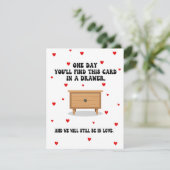 Carte de Saint-Valentin romantique pour lui ou ell (Debout devant)