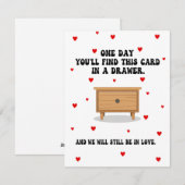 Carte de Saint-Valentin romantique pour lui ou ell (Devant / Derrière)