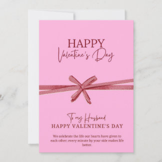Carte de Saint-Valentin rose Joyeuse