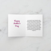 Carte de Saint-Valentin rose vif avec lettrage coe (Intérieur)