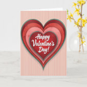 Carte de Saint-Valentin rouge cœur d'amour (Fleur jaune)