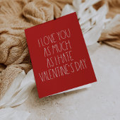 Carte de Saint Valentin sarcastique