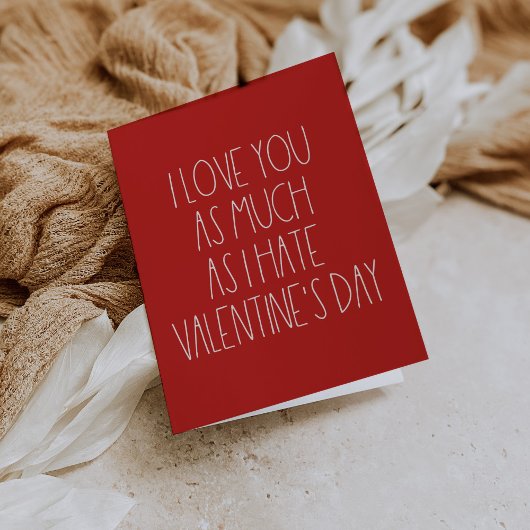 Carte de Saint Valentin sarcastique