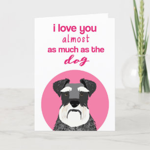 Carte de Saint-Valentin Schnauzer Dog