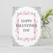 Carte de Saint-Valentin simple et élégante | Minim (Debout devant)