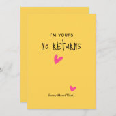 Carte de Saint-Valentin simple et romantique minim (Devant / Derrière)