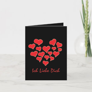carte de Saint-Valentin sombre Je t'aime