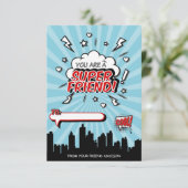 Carte de Saint-Valentin Super hero Friend Comic (Debout devant)