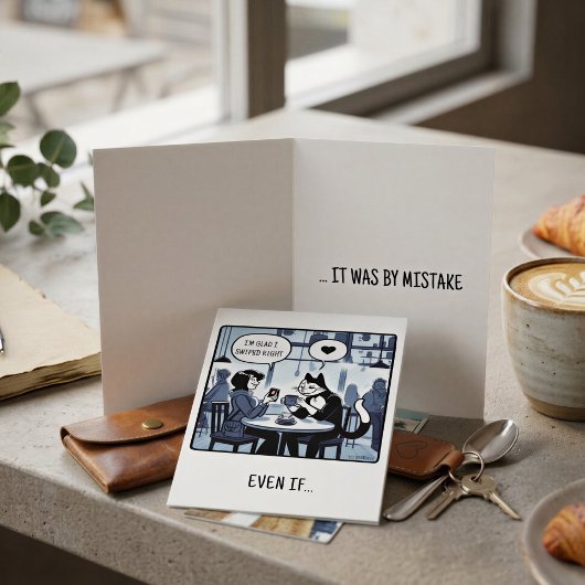 Carte de Saint-Valentin Swipe Right Sarcasique