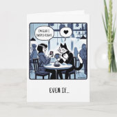 Carte de Saint-Valentin Swipe Right Sarcasique (Devant)