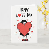 Carte de Saint-Valentin tendre (Fleur jaune)