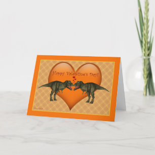Carte de Saint Valentin Tyrannosaurus Rex Dinosaur