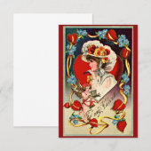 Carte de Saint-Valentin victorienne (Devant / Derrière)