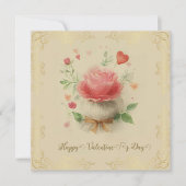 Carte de Saint-Valentin vintage joyeuse (Devant)