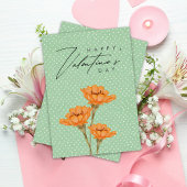 Carte de Saint-Valentin vintage simple moderne