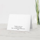 Carte de Saint-Valentin - vous envoyant mon amour (Dos)