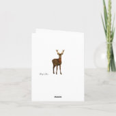 Carte de Saint-Valentin Woodsy Elk (Dos)