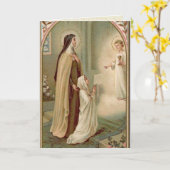 Carte de Sainte Communion de Sainte Thérèse (Fleur jaune)