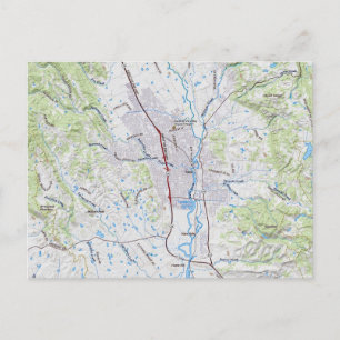 Carte de Sainte-Hélène, Californie